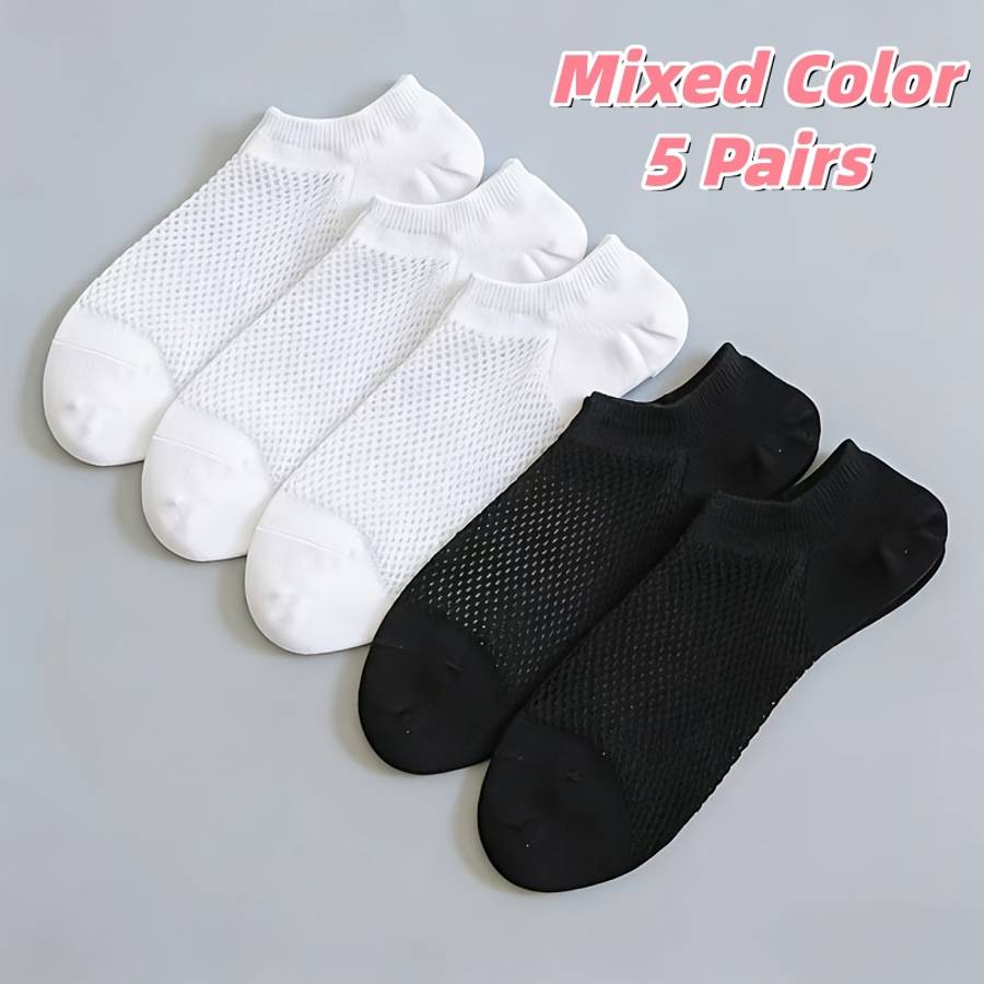 Women S Socks Color Black **5 Pairs Pack Size Onesize