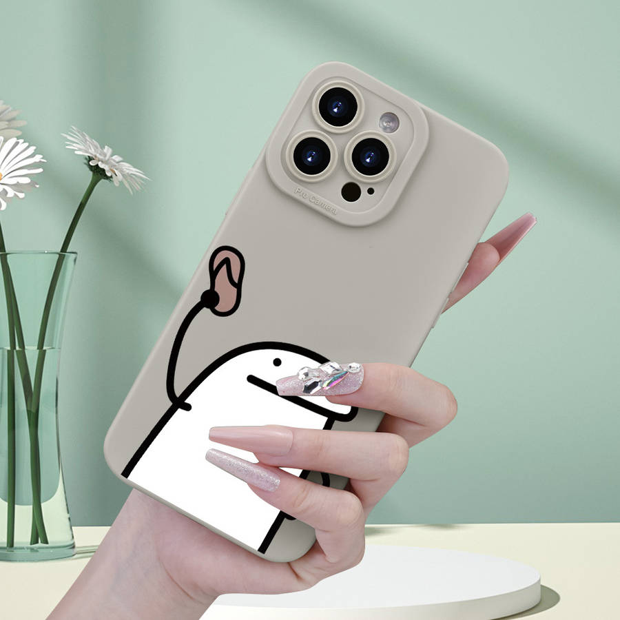 1Pc White For iPhone 15 Pro Max Phone Case Phone Cover