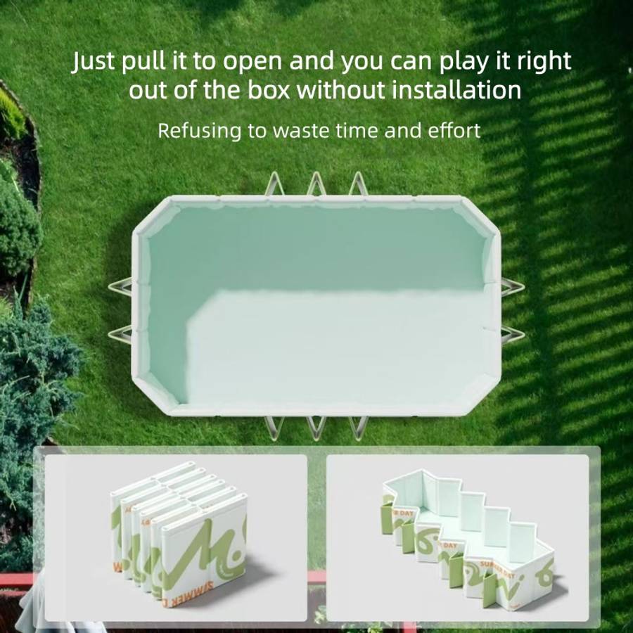 Swimming Pool Model 219.98*135*50Cm Senoxy Green 002  10 Ocean Balls