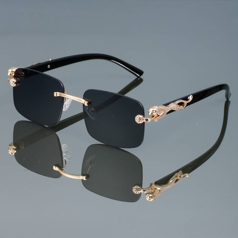 Mens Glasses Color Gradually Blue