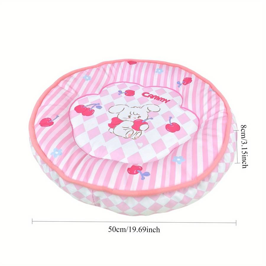 Pet Supplies Color Diameter 50Cm Size Orange And Yellow Grid