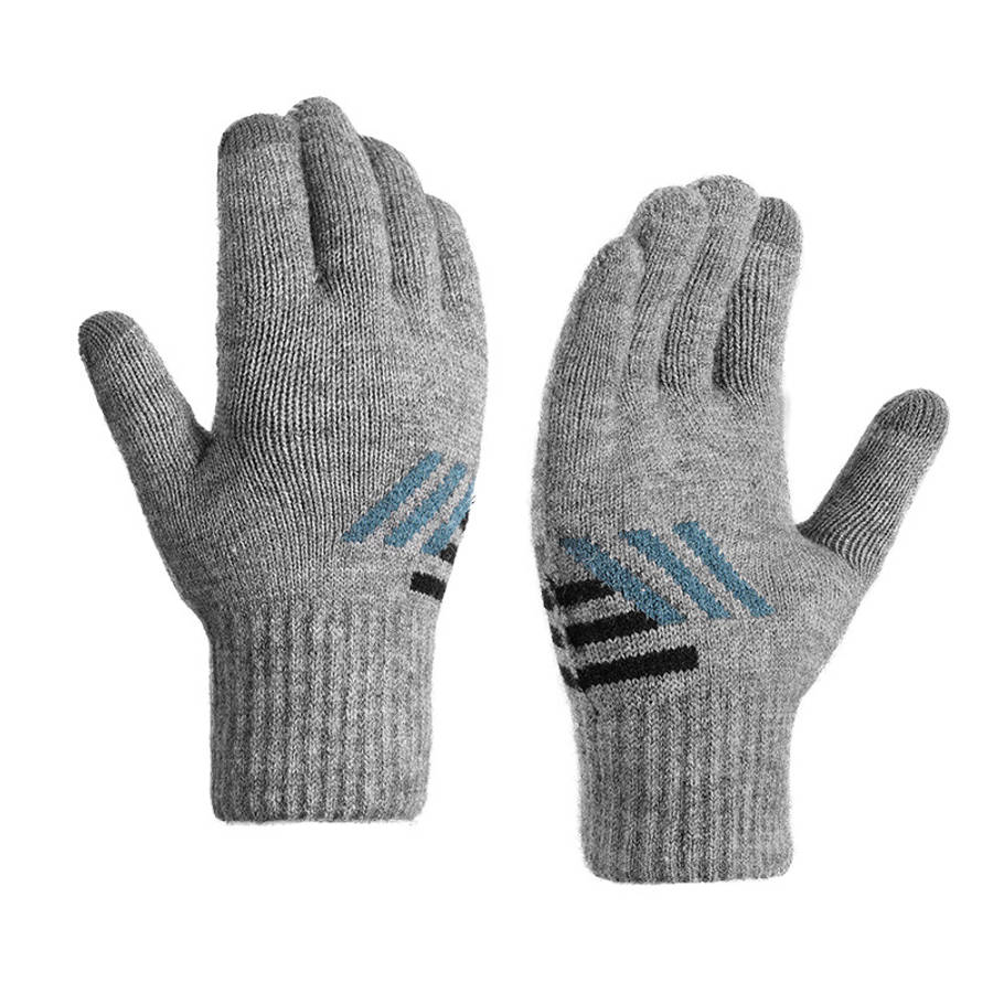 Gloves Color A248 Grey Single Layer Plus Size