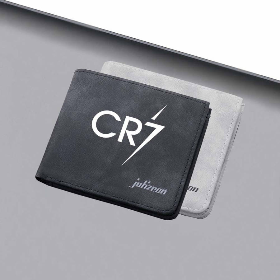 Cr7 Pattern Large Capacity Wallet Lightning Print Portable Card Holder Sports Style Artistic