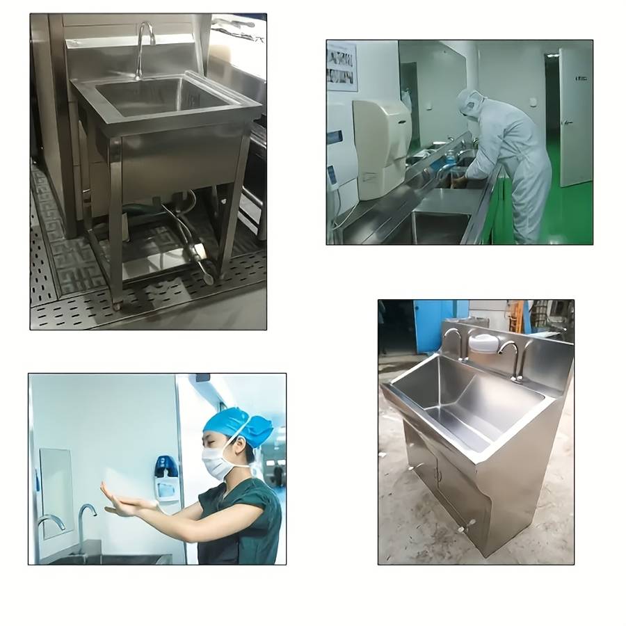 304 Stainless Steel Foot-Operated Faucet