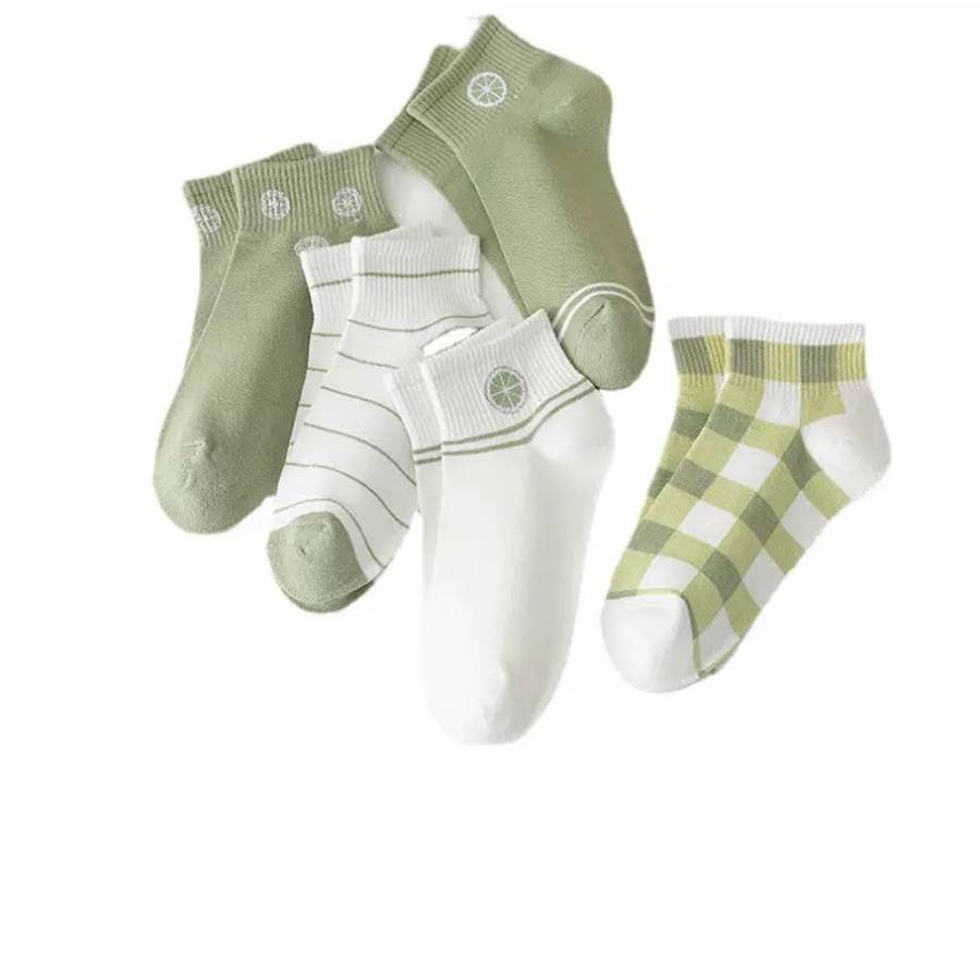Women S Socks Color Lemon 5Pairs Size Onesize