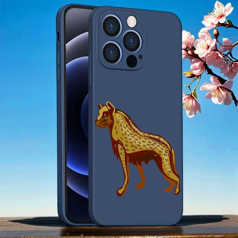 1Pc Blue For iPhone XS Max African Wild Dog Phone Case