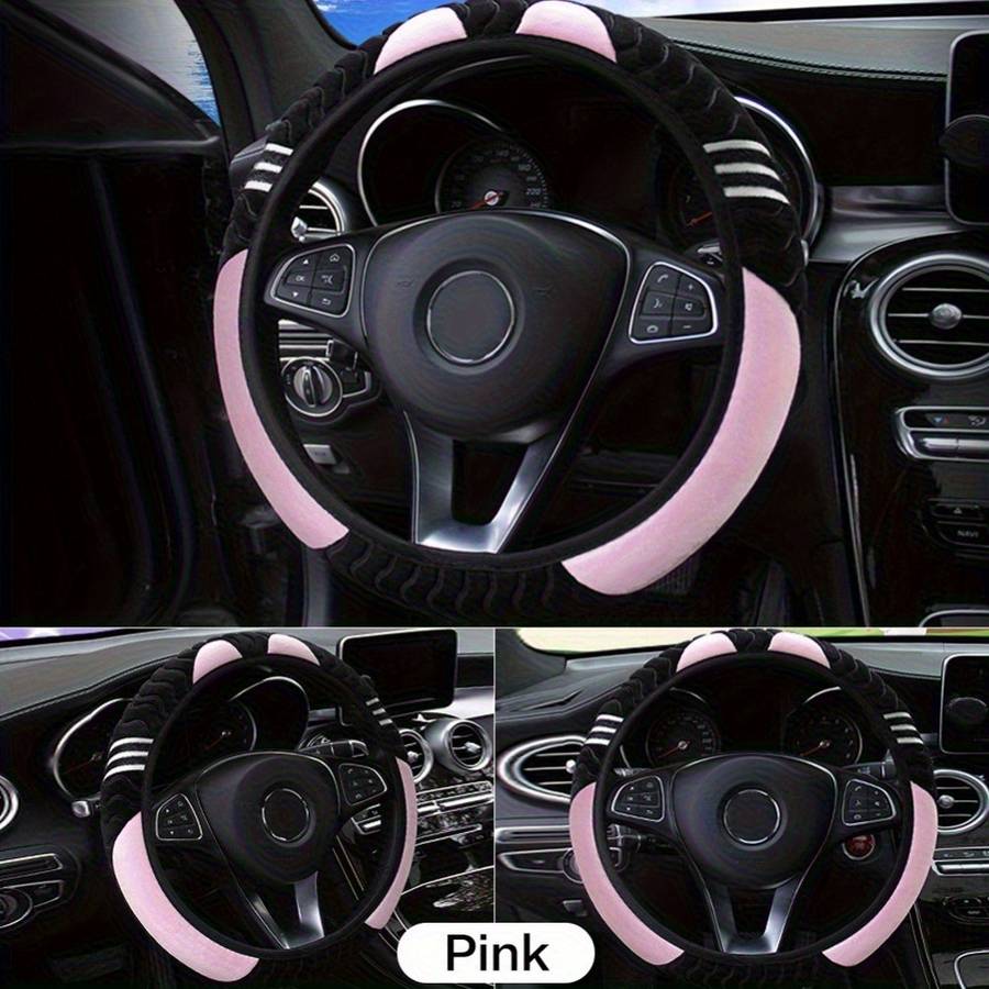 Car Steering Wheel Cover Rose Color
