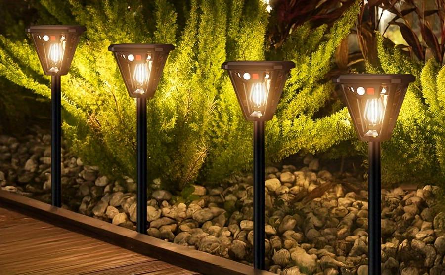 Solar Emergency Lights Color Black