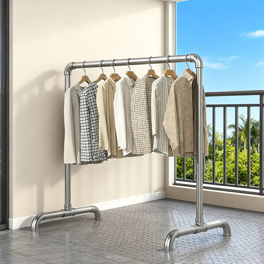 Clothes Rack Metal Coat Hanger Size 1 Meter In Length And 1.2 Meters In Height