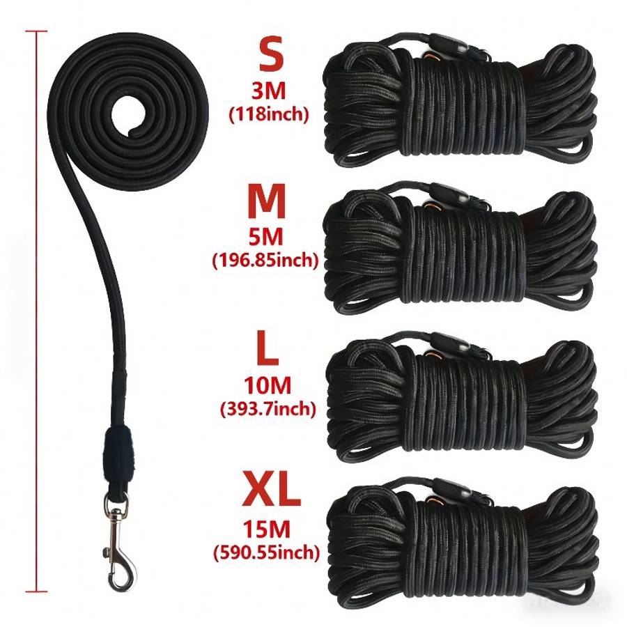 Dog Leash Color Black Size M