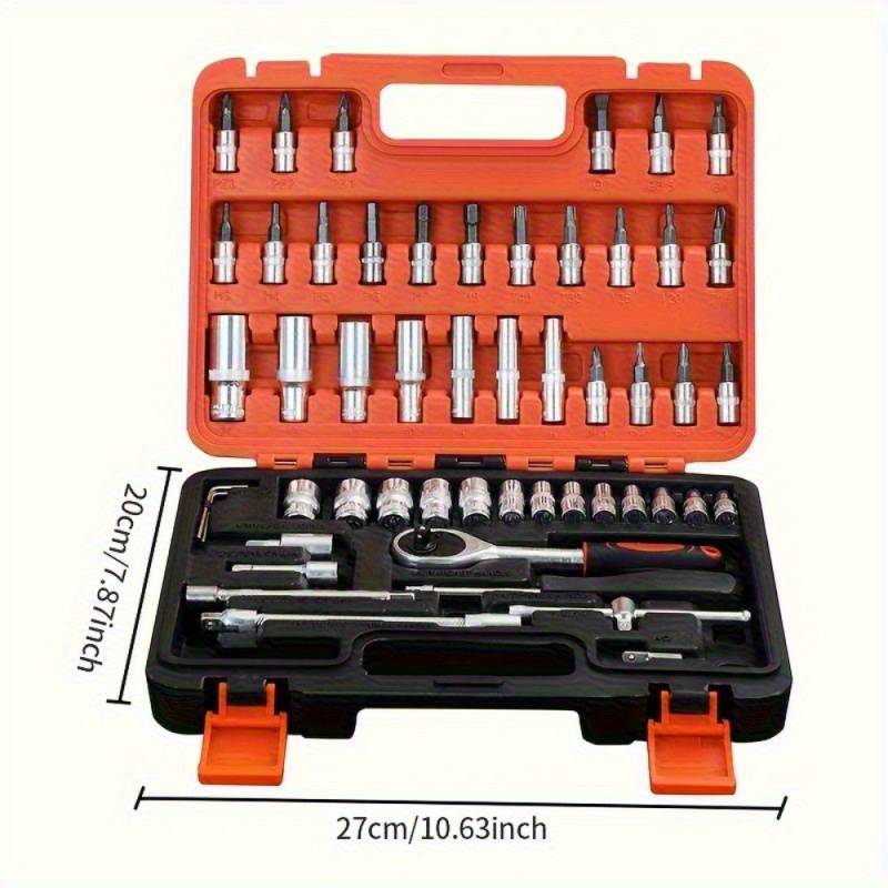 Screwdriver Bit Tool Set Color Portable Black 46 Piece Set Size Shf12And25 13Ds
