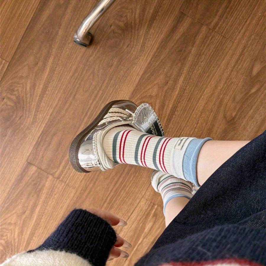 Women S Socks Color Mixed Color5 Pairs Size Asian Onesize