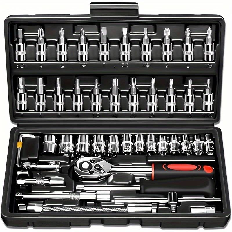 Screwdriver Bit Tool Set Color Black 46 Piece Set