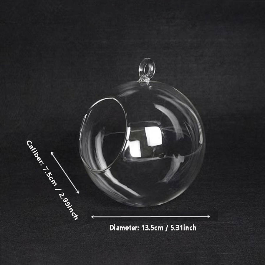 Vase Size Round Bottom Hanging Bottle 13.5*13.5Cm1M Hemp Rope