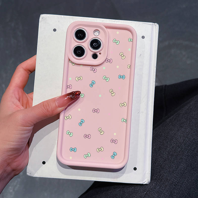 1Pc Pink Color For iPhone 15 Pro Max Phone Case Phone Cover