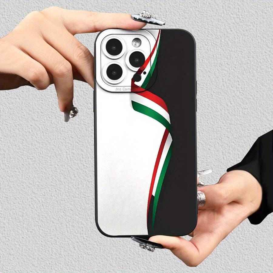 1Pc Mixed Color  For iPhone 16 Plus The Italian Flag Phone Case