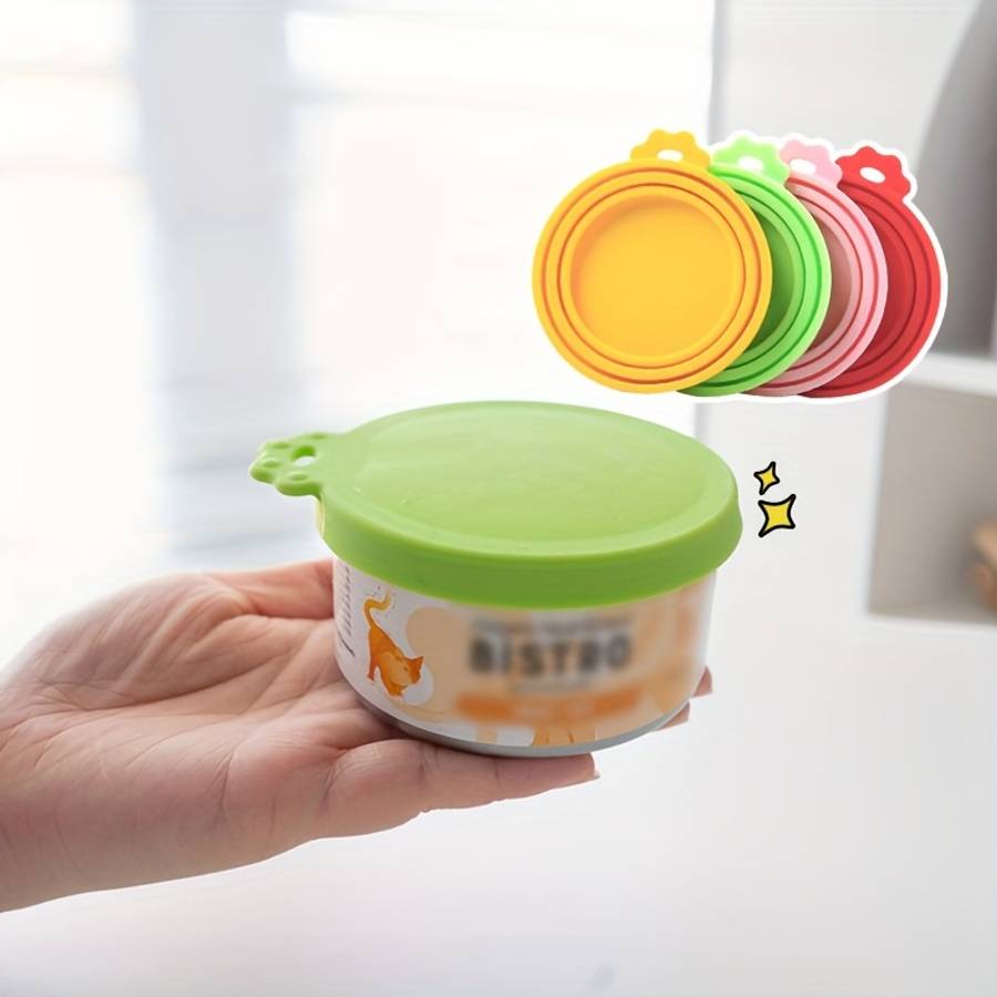Food Cover Items Random Color 5Pcs Can Lid