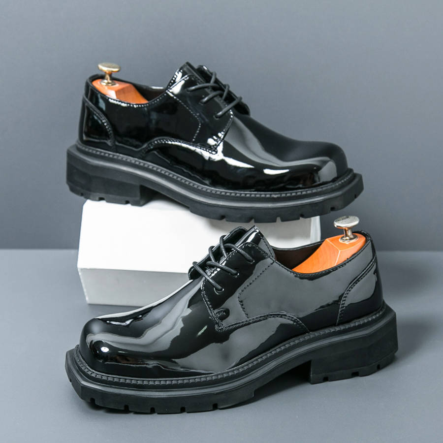 Mens Leather Shoes Color Green Sizeuk 8