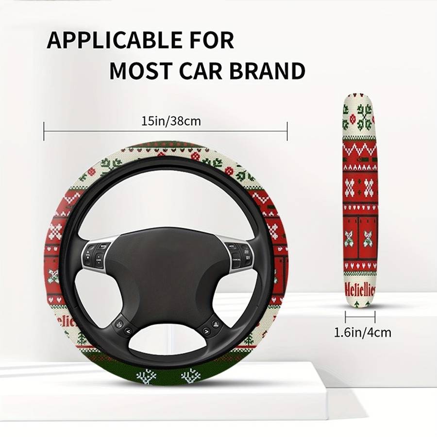 Car Steering Wheel Cover 38X38 Style Digital Printing