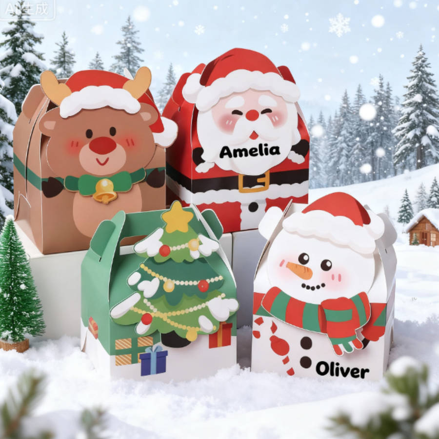 Christmas Gift Boxes Model Snowman