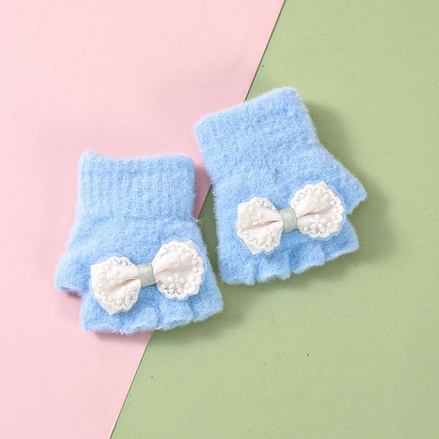 Winter Gloves Color Blue Size 6 To 24 Months