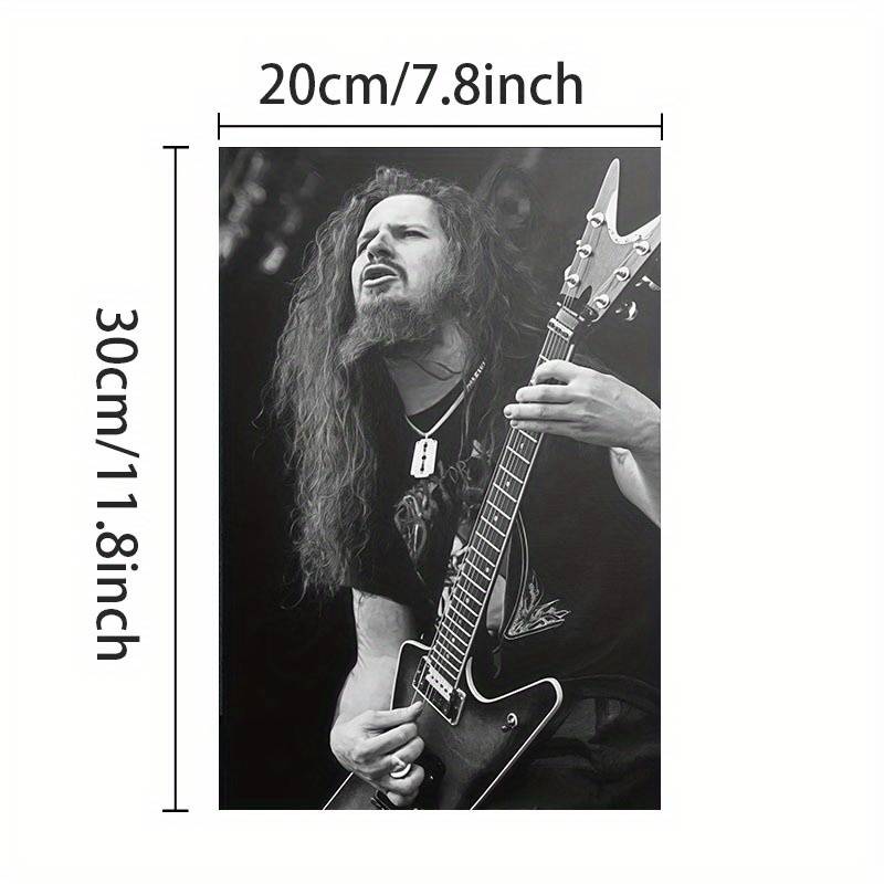 1pc  Unframed Canvas Print Poster Dimebag Darrel Classic Rock Wall Art Black White Guitaris
