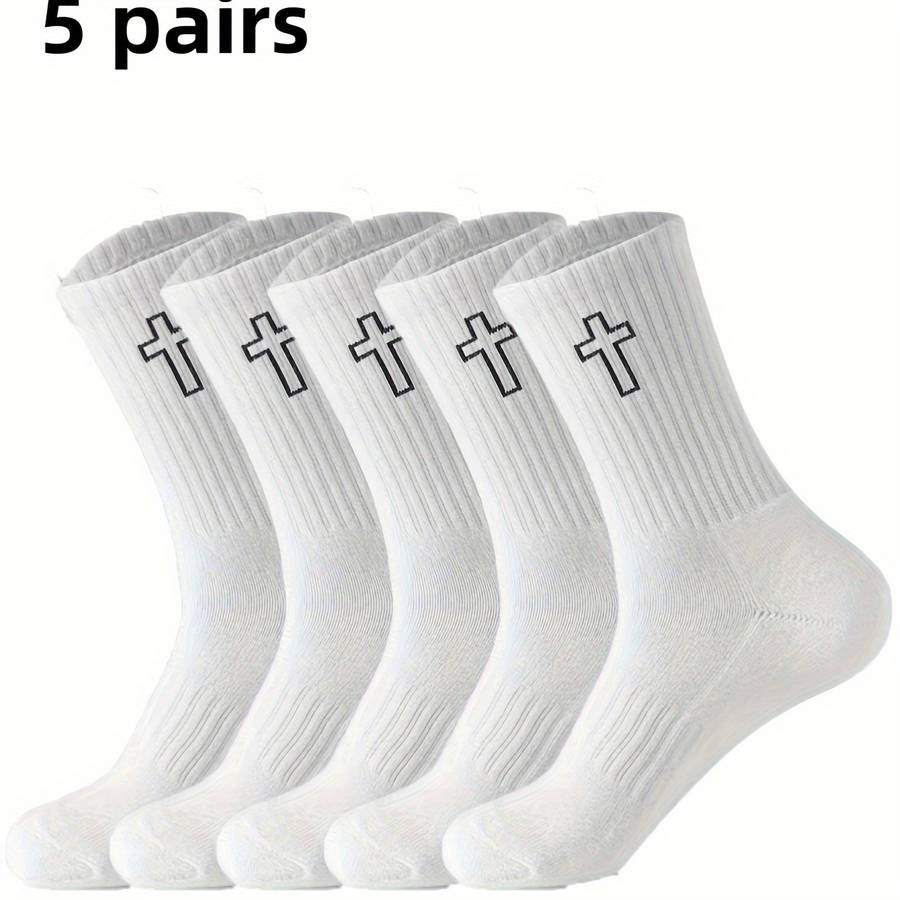 5 Pairs Of Mixed One Size High Elastic Socks