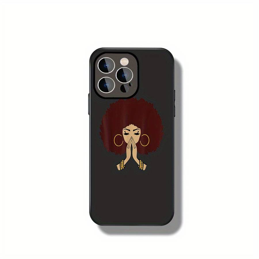 1Pc Black For iPhone 13 Pro Max Beauty African Pride Phone Case