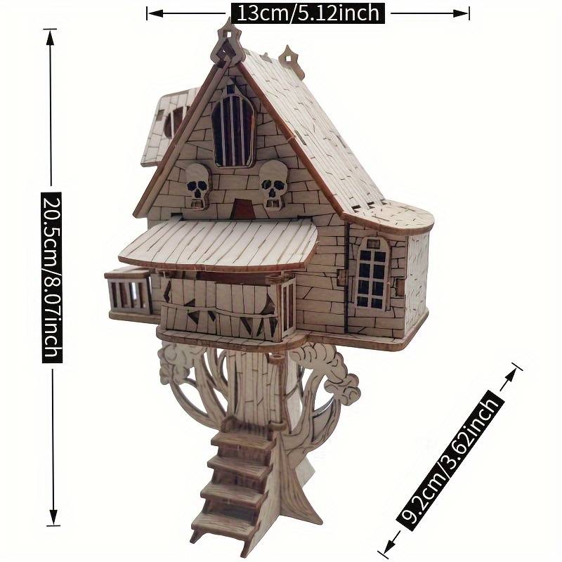 Building Toy Architectural Model Toy Set Color Jianmu  Horror Tree House