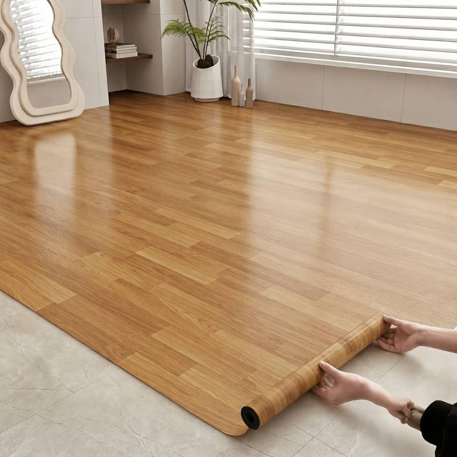 Self Adhesive Floor Stickers Walnut 40Cm*600Cm