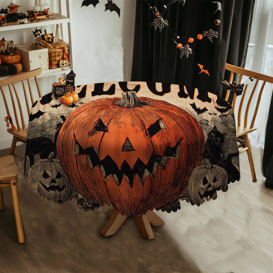 Halloween tablecloth decoration size 55inch x 70inch 140cm x 180cm or rectangular