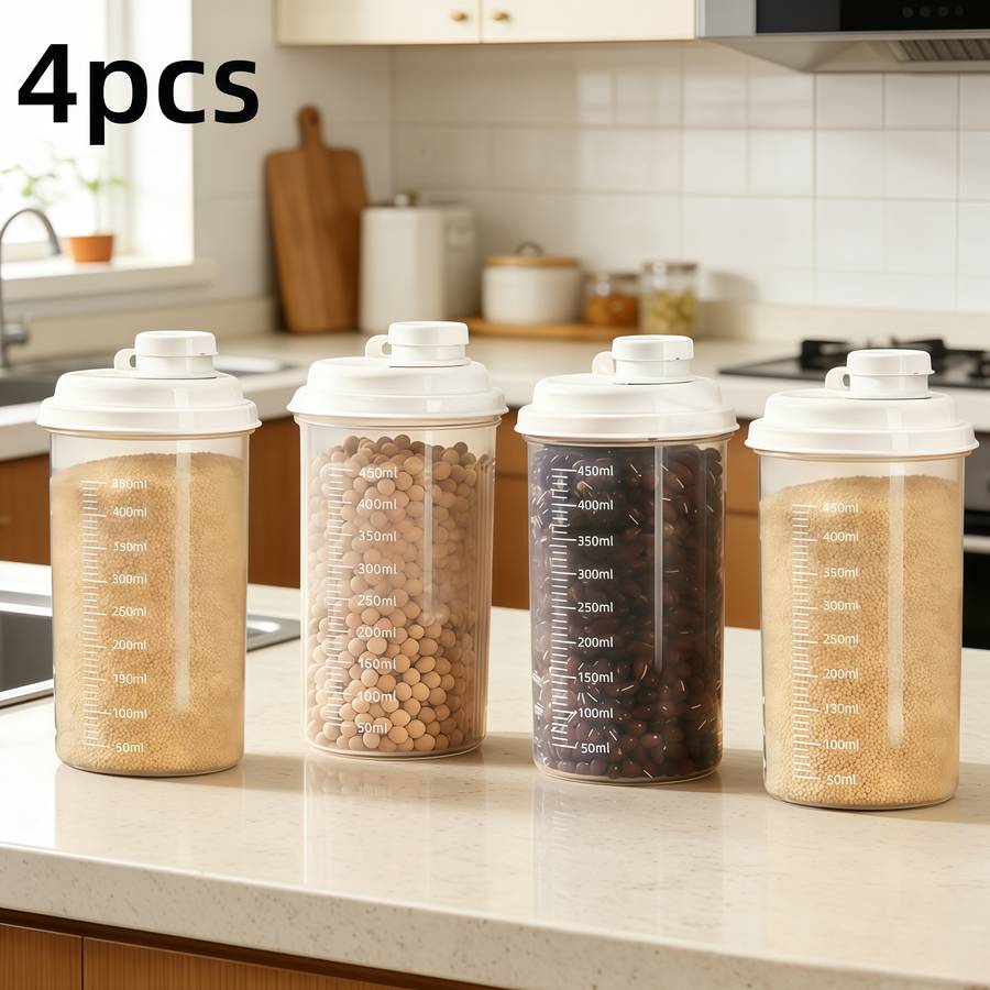 Sealed Jar Color Transparent And Visible Quantity4Pcs