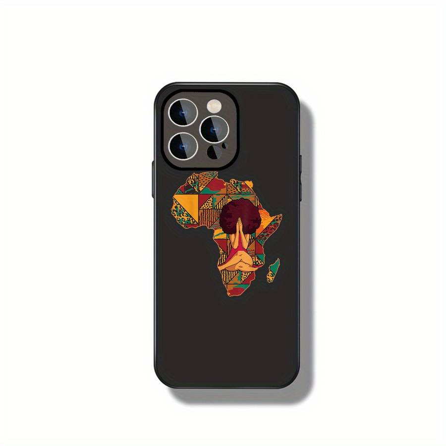 1Pc Black For iPhone 14 African Unity And Meditation Phone Case