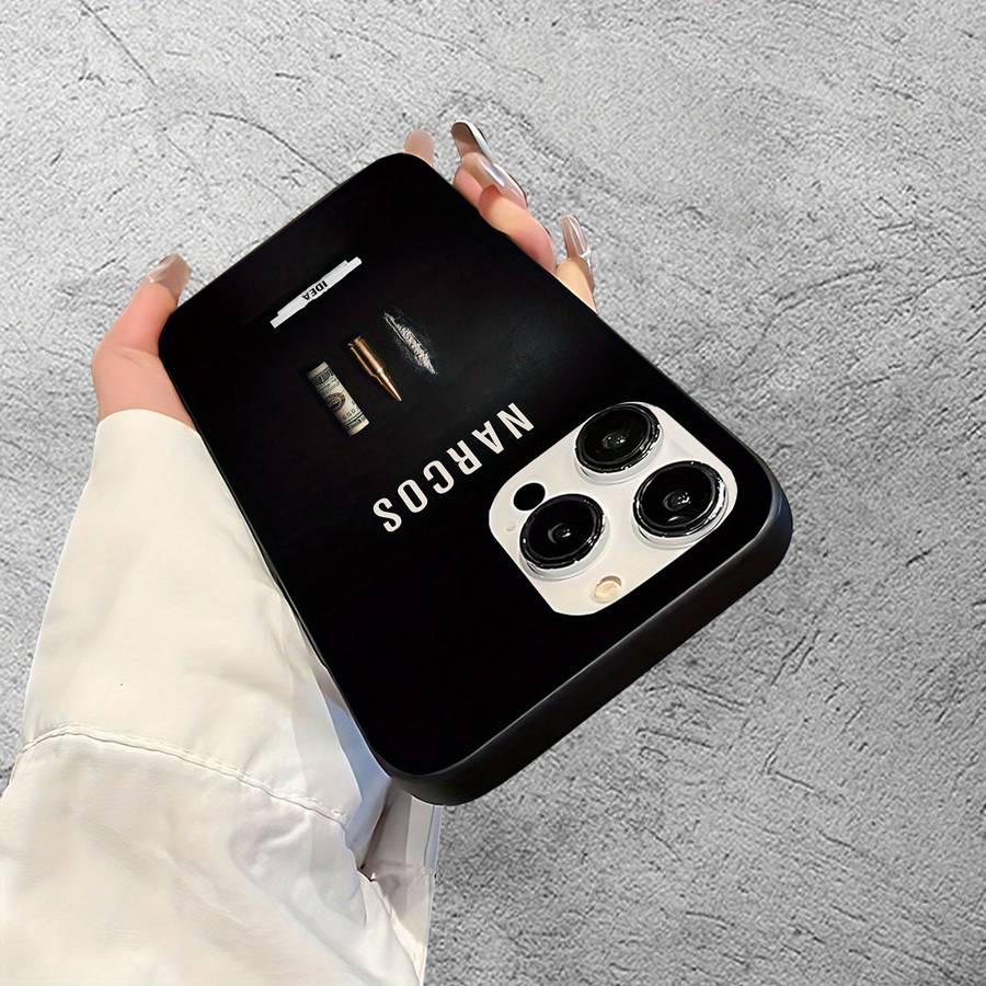 1Pc Black For iPhone 7 Plus 8 Plus Film And Television Phone Case