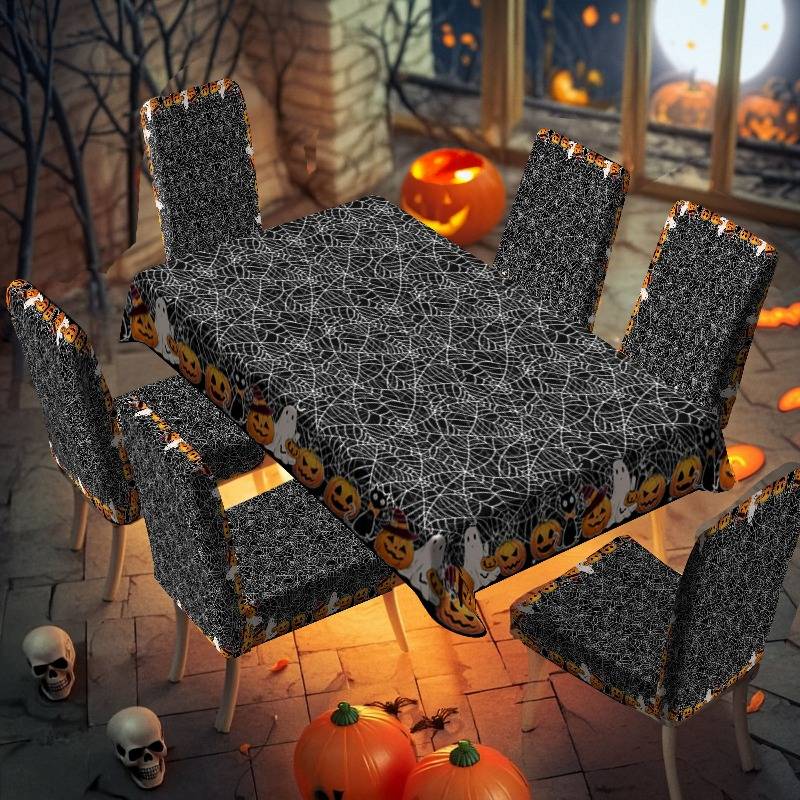Halloween tablecloth decoration size 140 x 140cm or 55.11 x 55.11inch