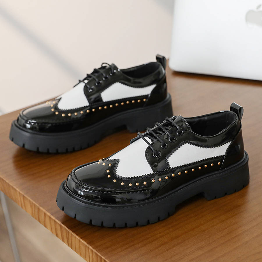 Mens Leather Shoes Color Black Sizeuk 8