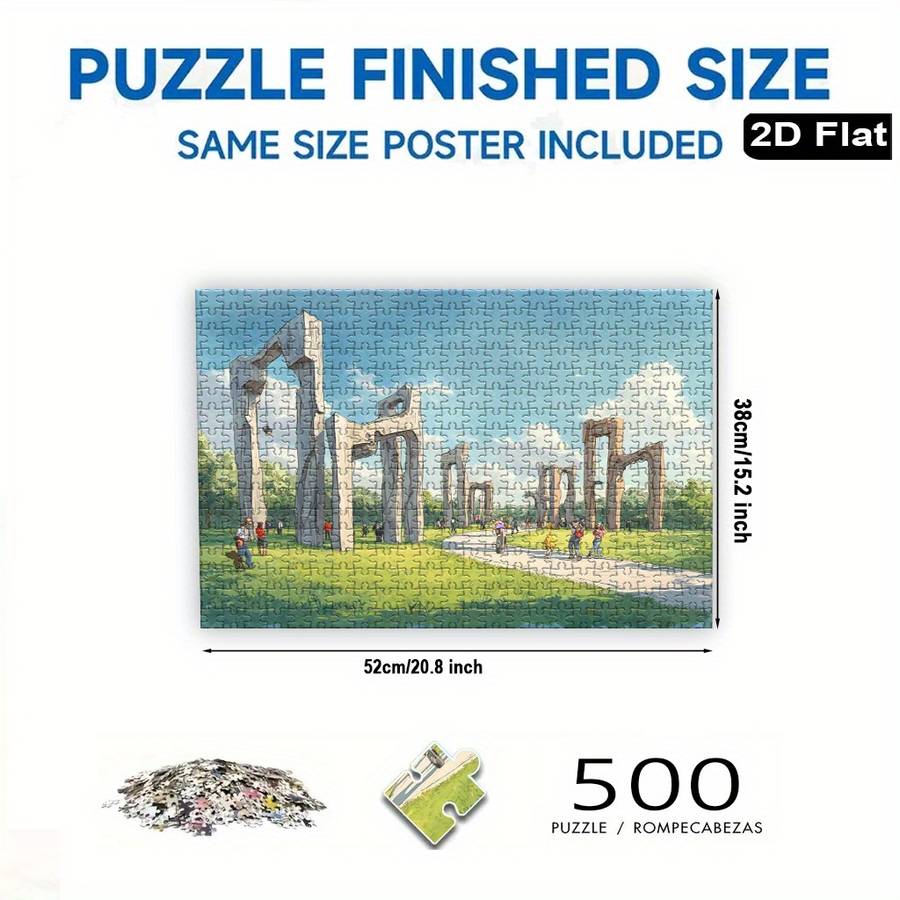 Building Toy Architectural Model Toy Set Size 75 X 50Cm 30 X 20Inch 1000Pc