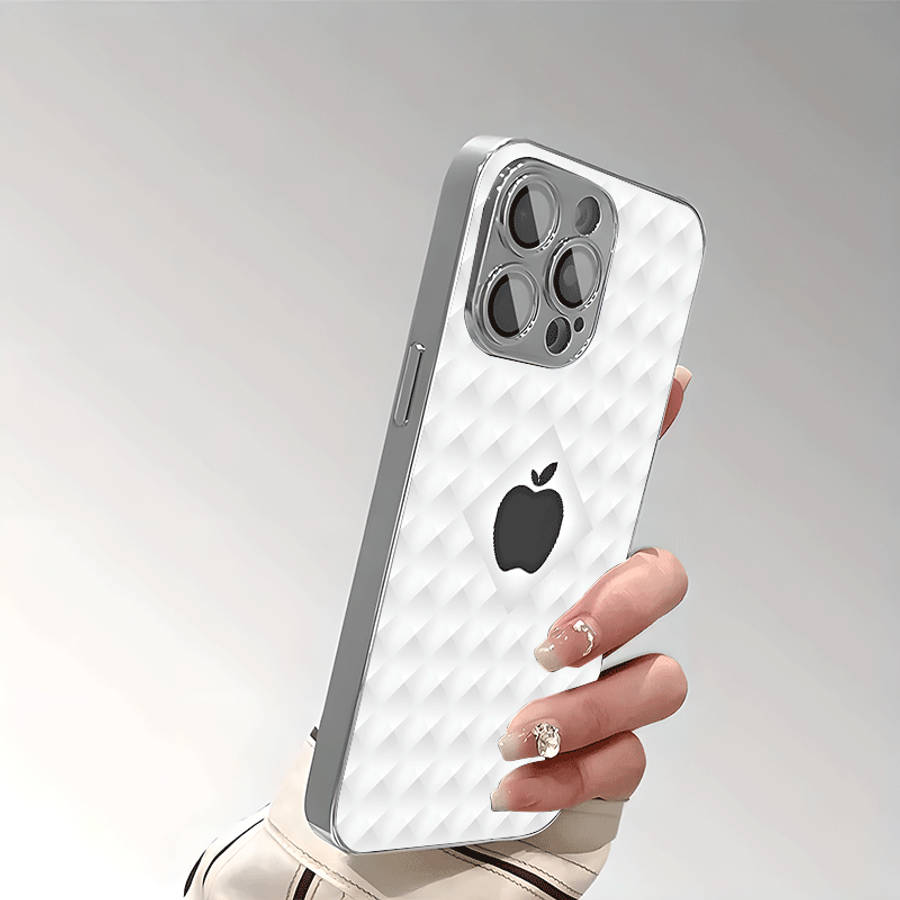 1Pc Mixed Color  For iPhone X Black Icon Apple Logo Phone Case