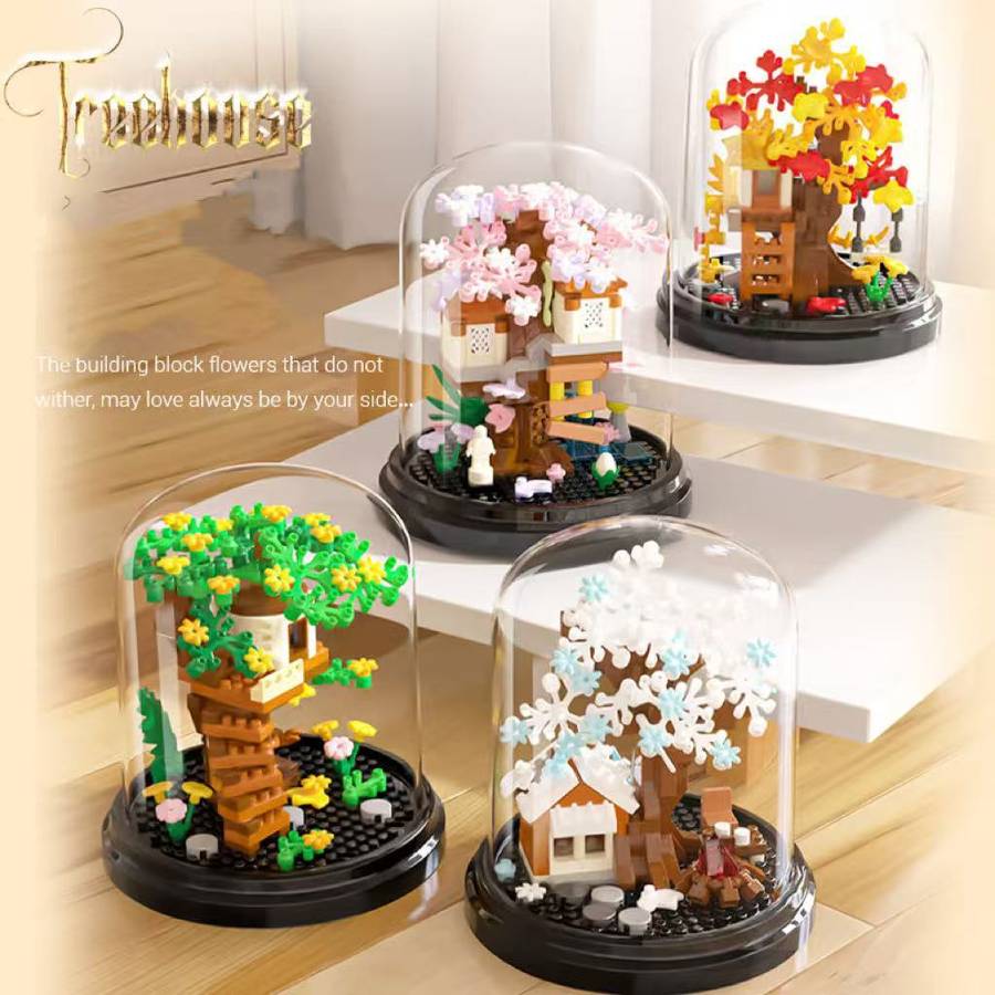 Building Toy Architectural Model Toy Set Style Winter