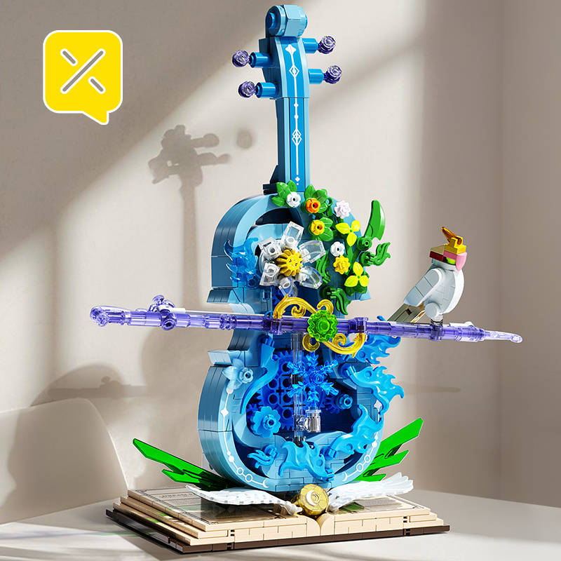 3D Puzzle Musical Instrument Model Color Blue