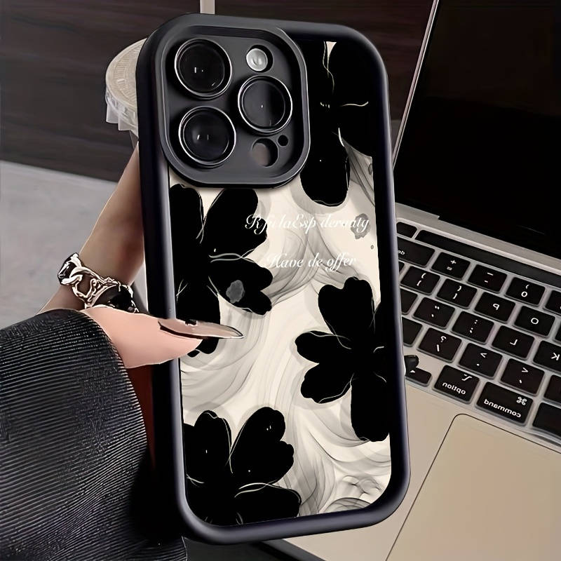 1Pc Black For iPhone 15 Plus Phone Case Phone Cover
