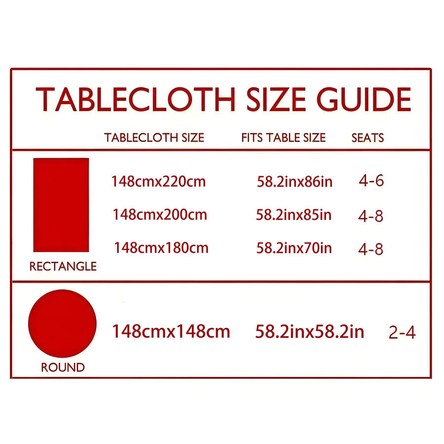 Christmas Tablecloth    148X148Cm Table Cloth