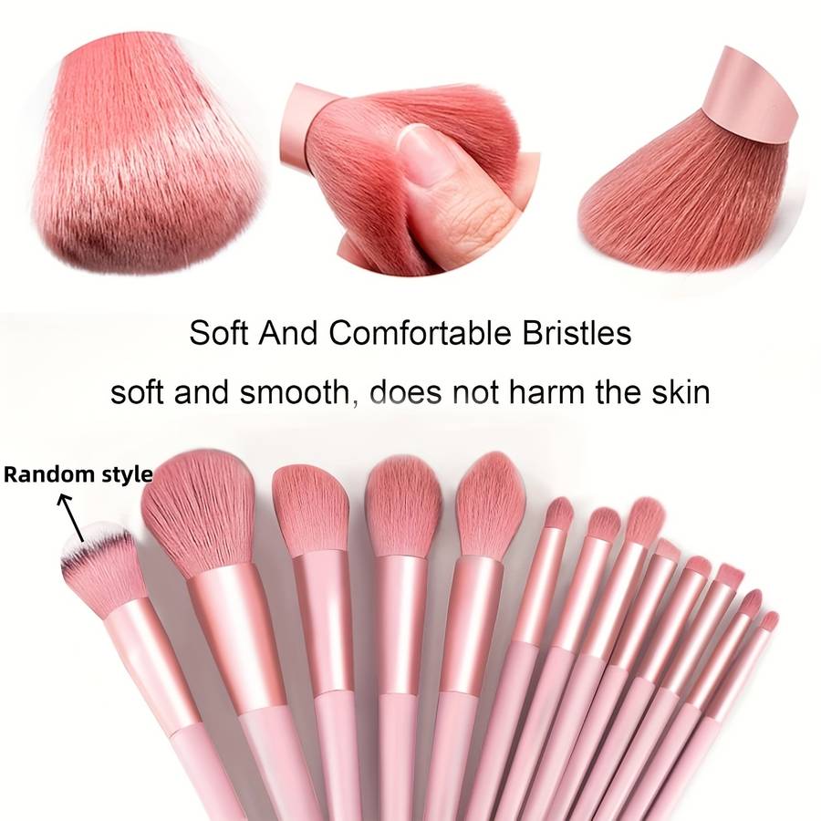 Makeup Brush Set Color 14Piece Set Includes Storage Bag