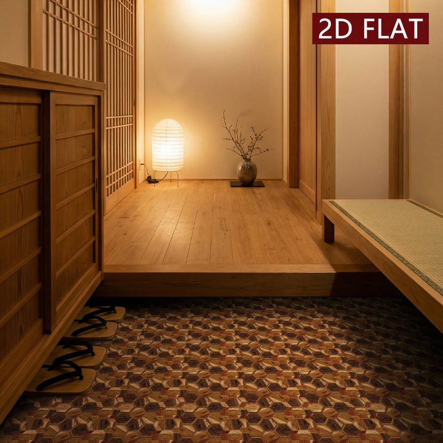 Self Adhesive Floor Stickers 7.87X7.87Inch 20X20Cm 10Pcs