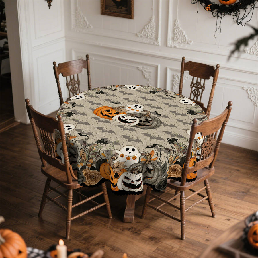 Halloween tablecloth decoration size Rectangle 60x120inch or 152x305cm