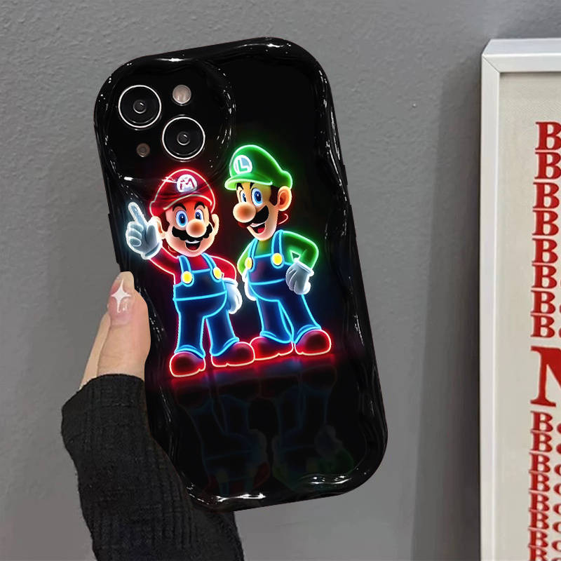 1Pc Mixed Color For iPhone 16 Pro Mario Luigi Phone Case