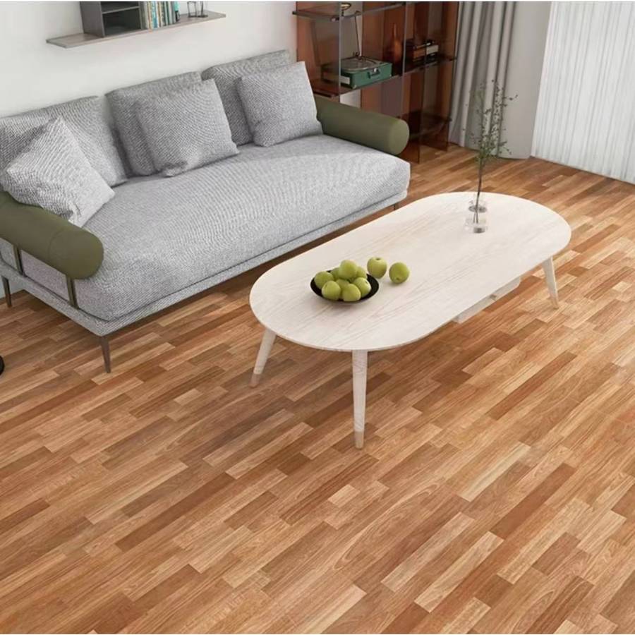 Self Adhesive Floor Stickers Parquet Teak 40Cm*100Cm