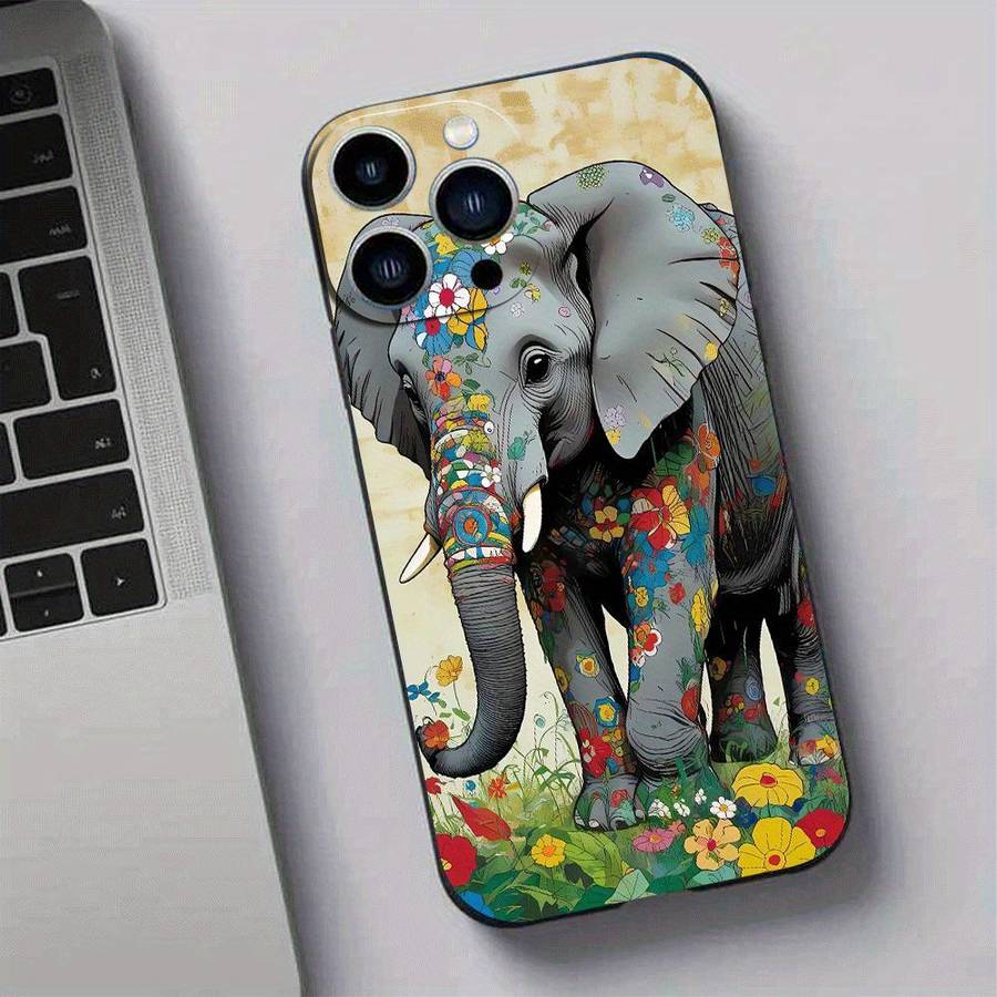 1Pc Black For iPhone 12 Pro African Style TPU Phone Case