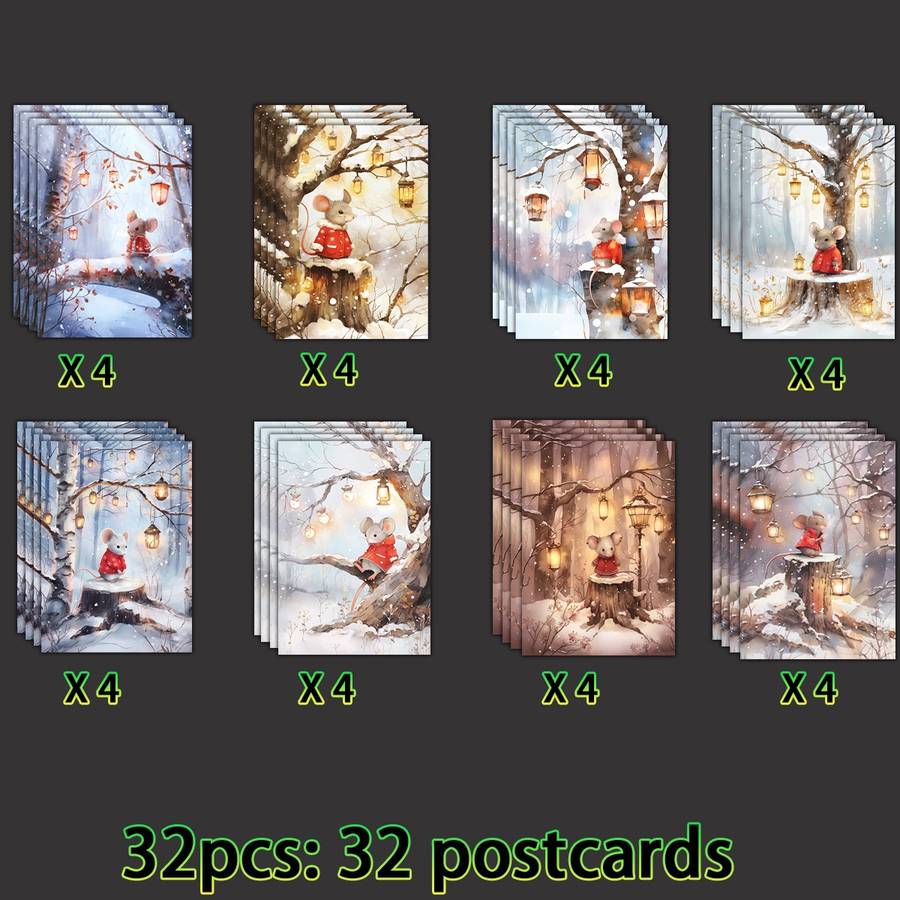 Greeting Cards Quantity 16Pcs