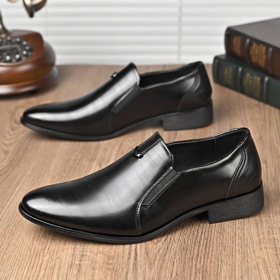 Mens Leather Shoes Color Black Sizeuk 8